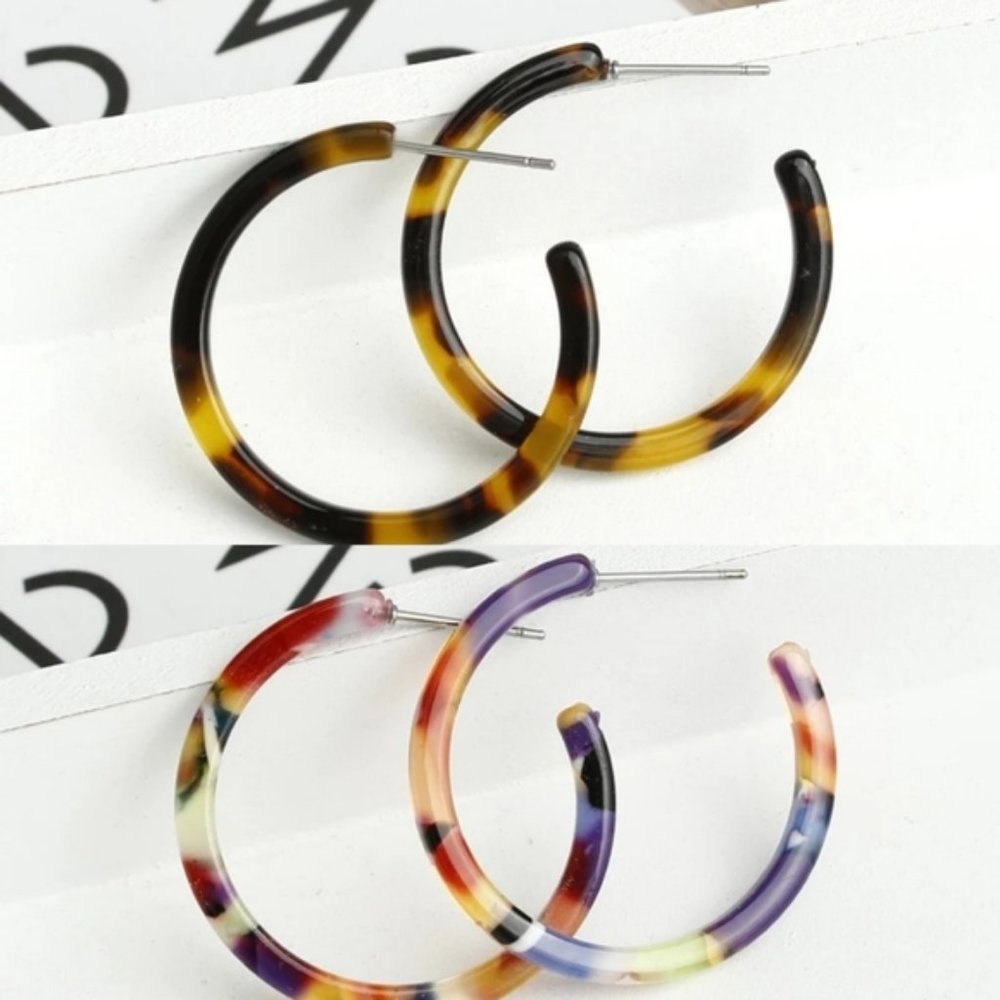 Acrylic Mini Hoops--USA Made